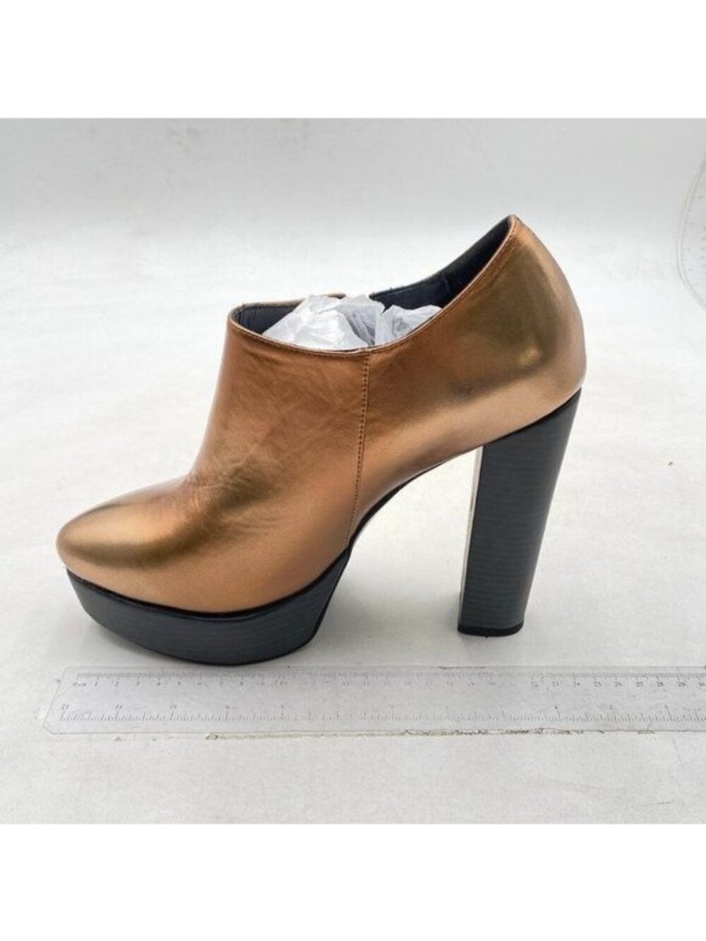 Women's Ankle Boots High Heels Platforms Shoes Pointy Toe Sexy Spring Boots Gold